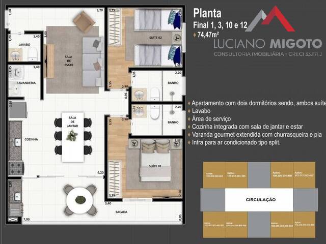 #938 - Apartamento para Venda em Ubatuba - SP