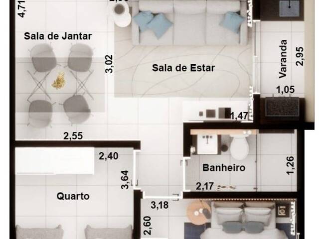 #1053 - Apartamento para Venda em Taubaté - SP - 2